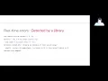 0201 Runtime errors