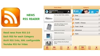 News RSS Feeder Android App Demonstration