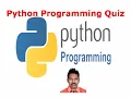 Python Programming Quiz Python Language Fundamentals G C Reddy Explanation