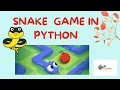 Build a Snake Game in Python Turtle Graphics Project