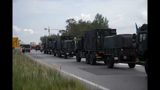 Lietuvos keliuose – Vokietijos brigados kariai: treniruosis, kaip kuo greičiau perdislokuoti pajėgas