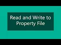 How to Read and Write Properties File in java