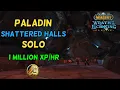 WotLK Paladin Shattered Halls Solo Leveling 70