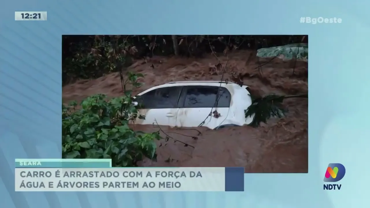 Chuva causa estragos no Oeste