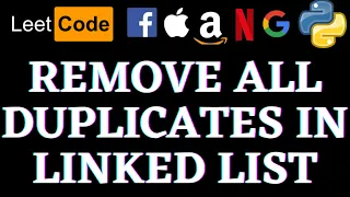 Remove Duplicates From Sorted List Leetcode Python Solution Python