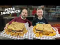 GRANDMA S COLLOSAL PIZZA SANDWICH CHALLENGE MrKennedyEats