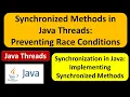 Synchronized Methods in Java Threads Preventing Race Conditions Java Synchronization