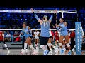 UNC Volleyball Tar Heels Down Wolfpack in 4 Sets