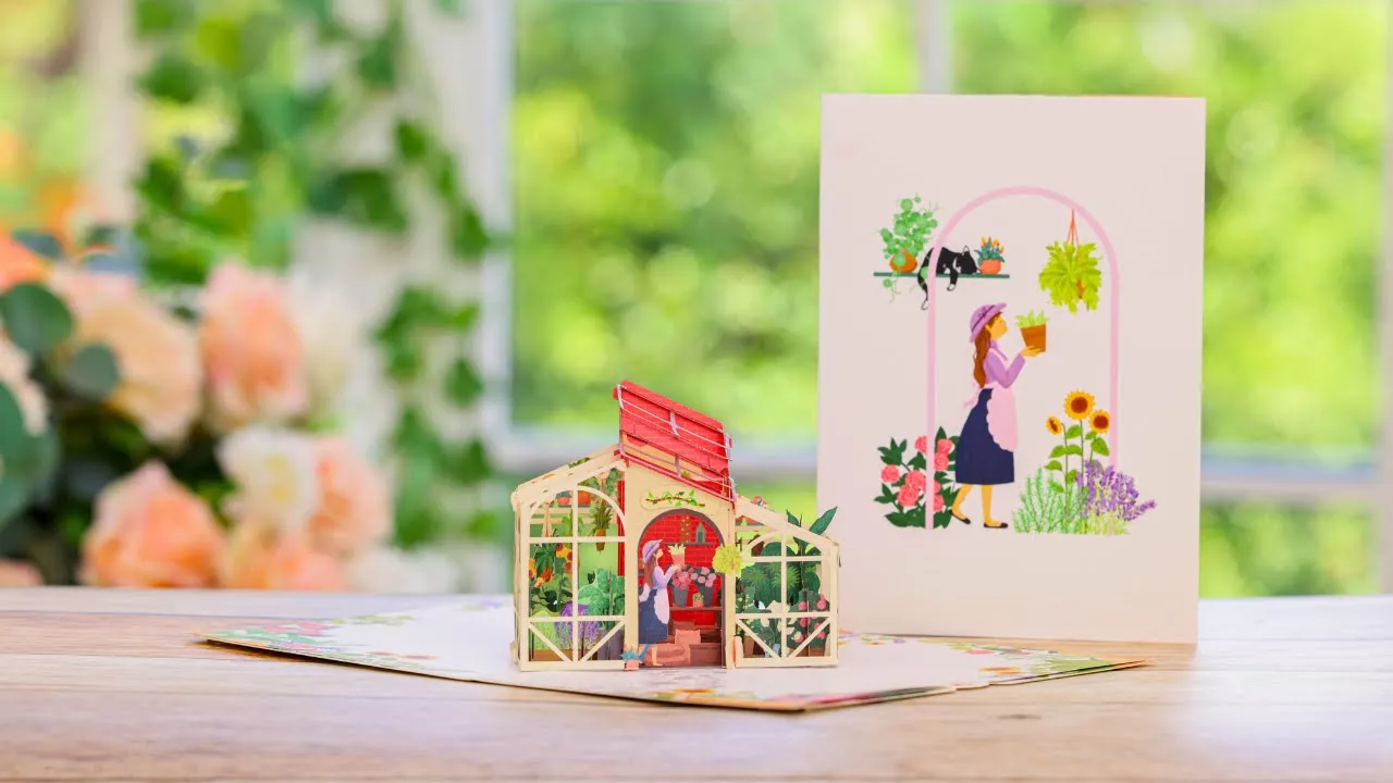 Home Garden Pop Up Card