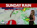 NYC weather forecast Rain moves in Sunday