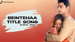 beintehaa title track lyrical video colors tv