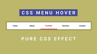 Creative Menu Hover Effects CSS Menu Hover Effect