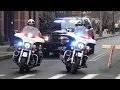 RARE Hartford Police Department Motorcycles and Unmarked Tahoe Responding