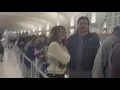 Busy morning at Denver International Airport as spring break kicks off