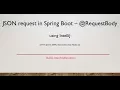 RequestBody in Spring Boot