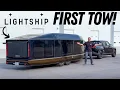 Download Lagu First Tow Lightship RV! Battery + Motor In The Trailer To Combat Range Loss