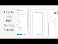 How to print PDF Sewing Pattern to ensure correct size