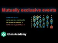 Mutually exclusive events Probability Grade 11 Math Khan Academy