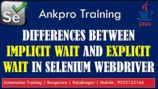 Selenium with Java 37 - Differences between implicit and explicit wait