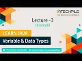 Java Variable and Data Types in Hindi Variable and data Types in java programming in hindi