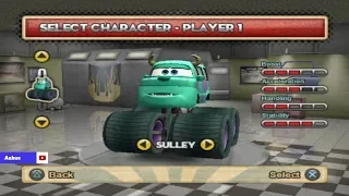 Cars Mater National Championship All Characters PS2 