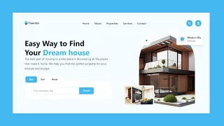 Real Estate Website using HTML CSS JS Free Source Code