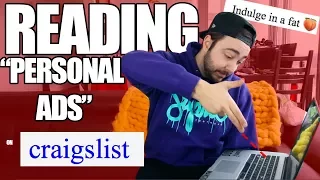Reading Personal Ads on Craigslist