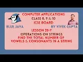 Java program to count the total number of vowels and consonants in a string