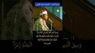 وسيق الذين اتقوا ربهم إلى الجنة زمرا الشيخ  محمد الليثي رحمه الله أواخر  سورة الزمر المباركة دندنها