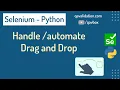 Different ways to automate drag drop using selenium python