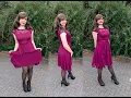 Crossdresser In Flowy Formal Dress and Heels