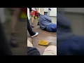 shows man assaulted inside Louisville s temporary Greyhound bus station