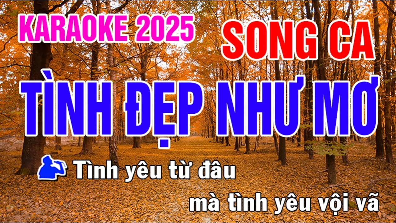 Tình Đẹp Như Mơ Karaoke Song Ca Nhạc Sống - Phối Mới Dễ Hát - Nhật Nguyễn