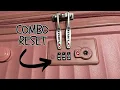 How To Luggage Combination Lock