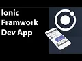 IONIC Framework Dev App