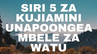 SIRI 5 ZA KUJIAMINI UNAPOONGEA MBELE ZA WATU 