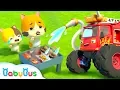 Monster Fire Truck Baby Kitten s BBQ Party Super Rescue Team Kids Song BabyBus