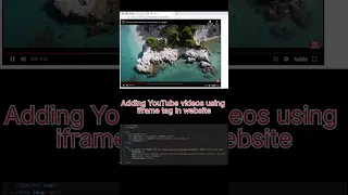 How To Embed YouTube Videos Using Iframe Tag In Websites Iframe Tag In Html Shorts Coding Html5 