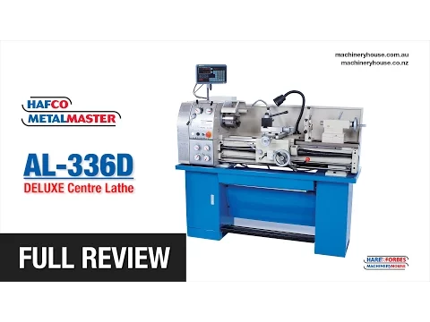 Download MP3 AL-336D DELUXE Centre Lathe HAFCO Metalmaster - Full Review (L682D)