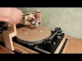Lagu cutting music records with a self-build record lathe