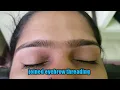 Joined eyebrow to make joined joined eyebrow threading