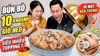 Funny Hùng Ăn Cùng Vợ: Bún Bò 10 Khoanh Giò Heo.