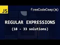 freeCodeCamp solutions - Regular Expressions 18