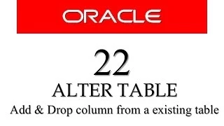SQL tutorial 22 How to Add Delete column from an existing table using alter table