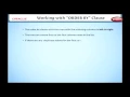 Learn Oracle How to use the ORDER BY Clause with the Select Statement