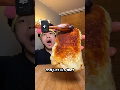 How to make the Crispiest Grilled Cheese Burrito🤤🤤🤯🤯 #food #recipe #cooking