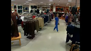 Shopping at a JCPenney store in 1997