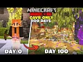 Download Lagu I Spent 100 DAYS in a Lush Cave ONLY World in Minecraft Hardcore | Full Movie