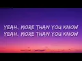 Axwell Λ Ingrosso - More Than You Know (Lyrics)