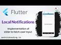 Flutter local notifications tutorial for beginners Source in Description flutter coding